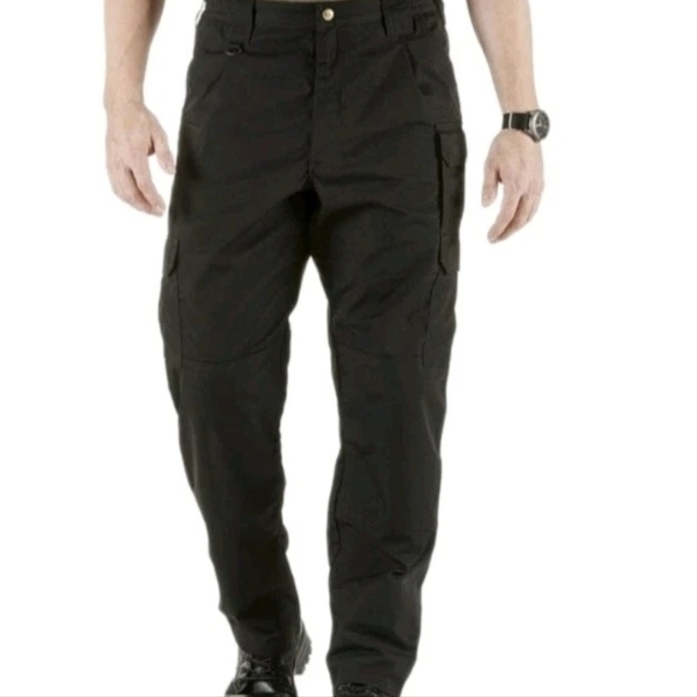 Tatical Pants Men 3XL Black Security Cargo Tatical Flat Front Pocketed Trousers